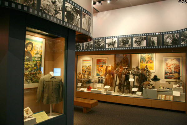 Gallery of Western film history at Autry National Center. Los Angeles, CA.