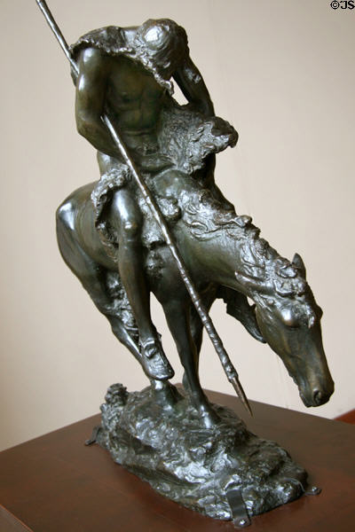 End of Trail statue by James Earle Fraser of which original was displayed at Panama-Pacific Exhibition (1915) at Autry National Center. Los Angeles, CA.