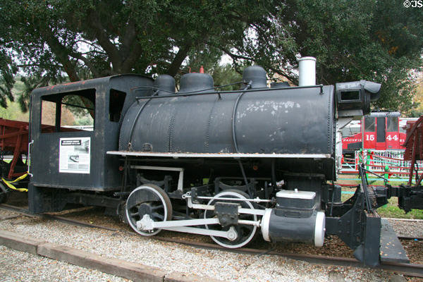 Los Angeles Harbor Department saddleback steam locomotive at Travel Town Museum. Los Angeles, CA.