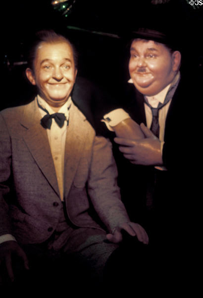 Stan Laurel & Oliver Hardy at Movieland Wax Museum. Buena Park, CA.