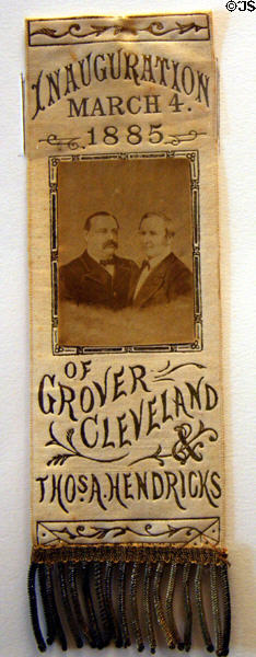 Inauguration ribbon for Grover Cleveland (1885) in private collection. CA.