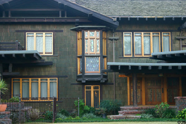 Robert R. Blacker house door & window details. Pasadena, CA.