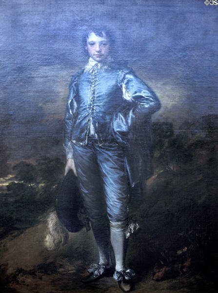 Painting of Blue Boy (c1770) by Sir Thomas Gainsborough at Henry E. Huntington Gallery. San Marino, CA.