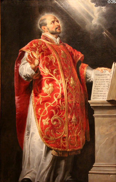 St Ignatius of Loyola (c1620-22) by Peter Paul Rubens in Norton Simon Museum. Pasadena, CA.