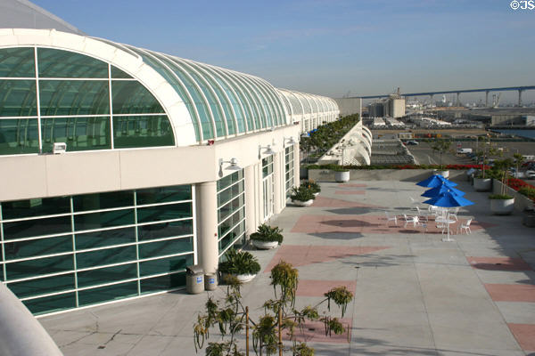 Convention Center II bayside facade. San Diego, CA.