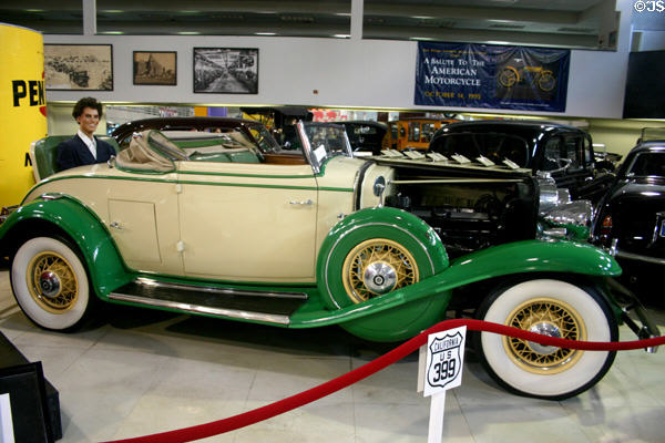 Cadillac V-12 (1931) at San Diego Automotive Museum. San Diego, CA.