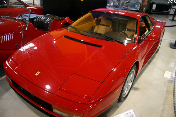 Ferrari Testarossa (1990) from Italy at San Diego Automotive Museum. San Diego, CA.