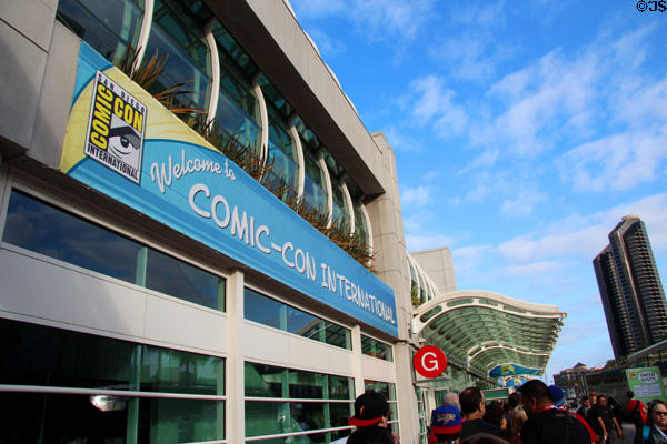 San Diego Convention Center with Comic-Con International sign. San Diego, CA.