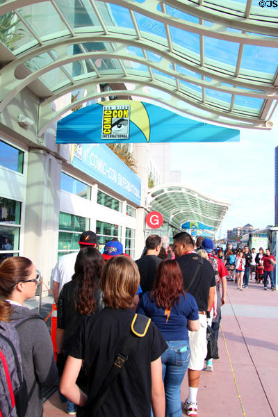Lines at San Diego Convention Center during Comic-Con International. San Diego, CA.