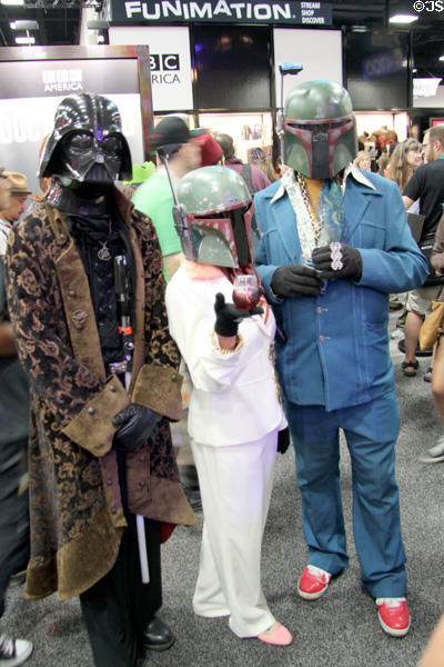 Visitors in costume at Comic-Con International. San Diego, CA.