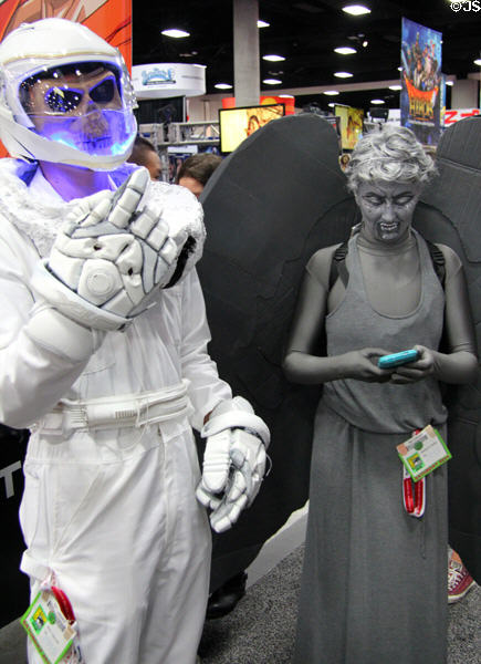 Visitors in costume at Comic-Con International. San Diego, CA.