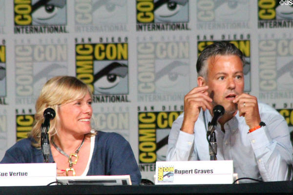 Sue Vertue & Rupert Graves of "Sherlock" at Comic-Con International. San Diego, CA.