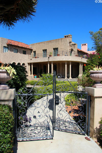Spanish-style house (1950) (1265 Alameda Blvd.). Coronado, CA.