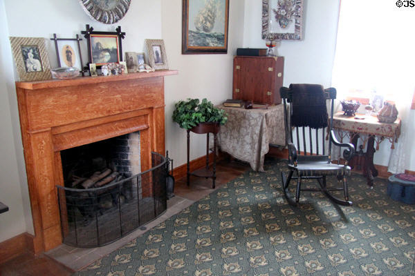 Parlour in residence at ground level of Old Point Loma Lighthouse. San Diego, CA.