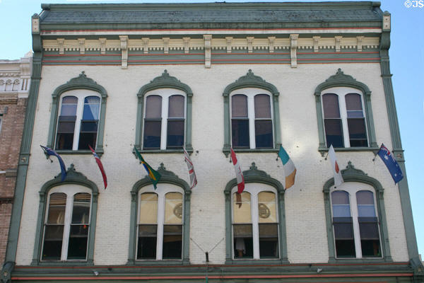 Llewelyn Building (1887) (726 5th Ave.) in Gaslamp Quarter. San Diego, CA. Style: Italianate.