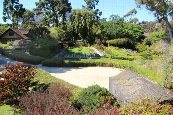 Terraced gardens of Marston House Museum. San Diego, CA.