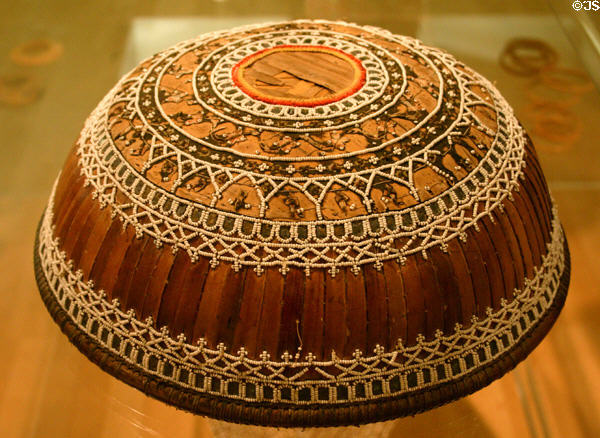 Ceremonial food cover from Bali at Mingei Museum. San Diego, CA.