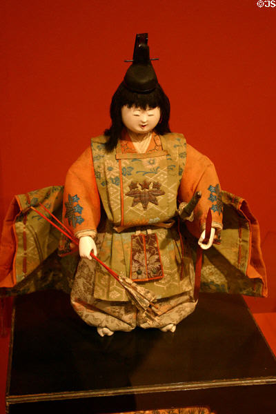 Japanese puppet archer (Edo 19th C) at Mingei Museum. San Diego, CA.