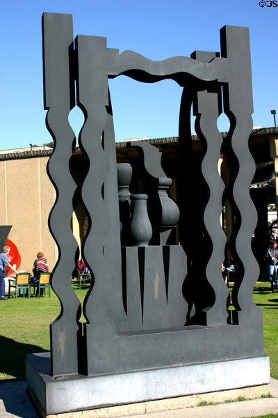 Night Presence II (1976) sculpture by Louise Nevelson at San Diego Museum of Art. San Diego, CA.