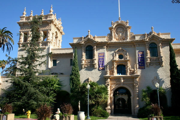 House of Hospitality (1915 & 35) in Balboa Park. San Diego, CA. Style: Plateresque. Architect: Carleton Winslow & Richard Requa.