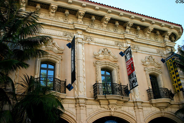 Casa de Balboa houses historical society, photography & model railroad museums. San Diego, CA.