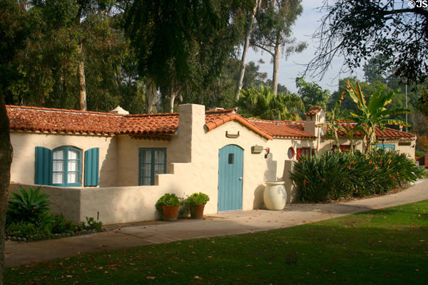 Houses of International Relations in Balboa Park were erected for the 1935 Expo. San Diego, CA. Architect: Richard Requa.