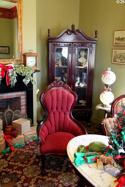 Parlour of McCoy House Museum in Old Town. San Diego, CA.