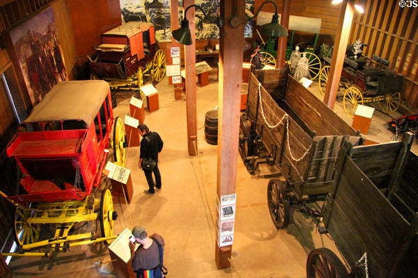 Seeley Stable Museum wagon collection in Old Town. San Diego, CA.