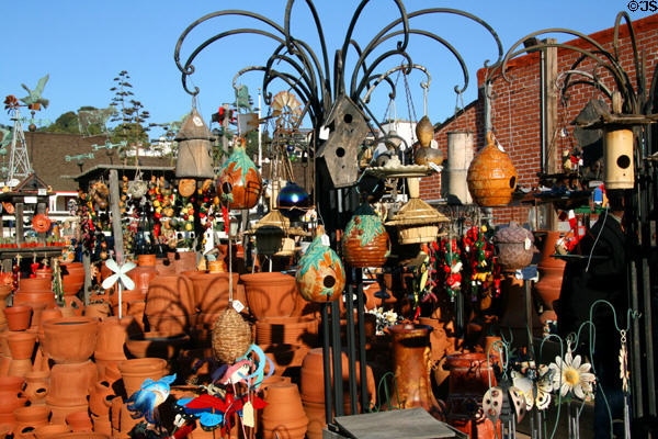 Ceramics & birdhouses in Old Town. San Diego, CA.