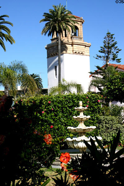 St James-by-the-Sea tower. La Jolla, CA.
