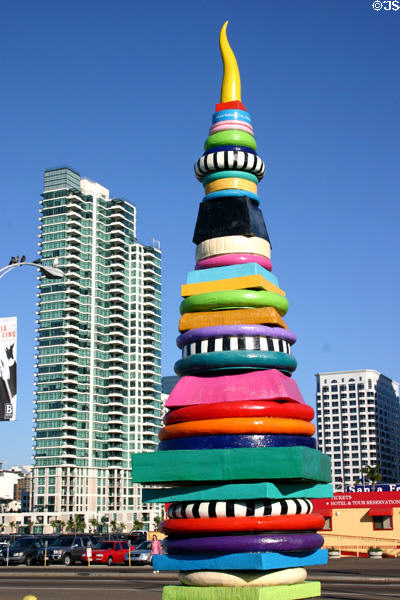 Tree Rings by Christie Beniston in Urban Trees display. San Diego, CA.