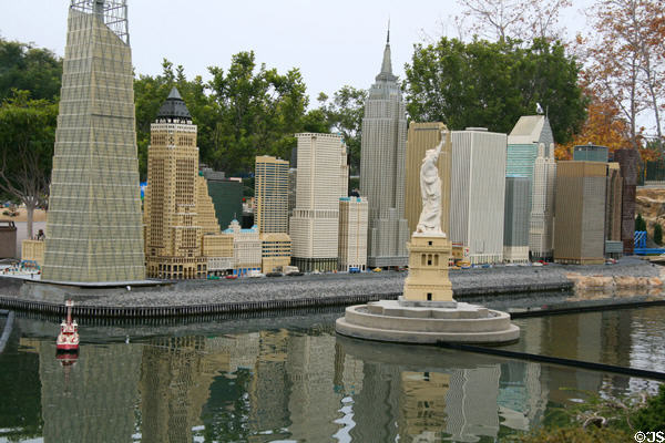 Lego buildings of New York at Legoland California. Carlsbad, CA.
