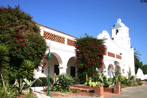 San Luis Rey Mission Church landscaping. Oceanside, CA.