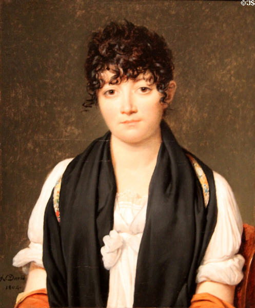 Portrait of Suzanne Le Peletier de Saint-Fargeau (1804) by Jacques-Louis David at J. Paul Getty Museum Center. Malibu, CA.