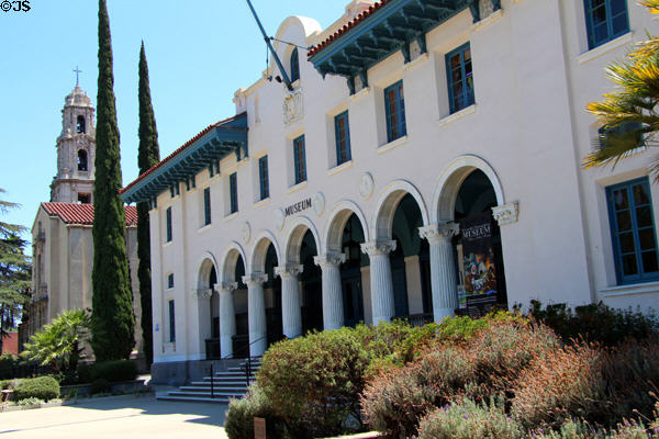 Riverside Museum (former post office) (1912) (3580 Mission Inn Ave.). Riverside, CA. Style: Neoclassical & Mission Revival. Architect: James K. Taylor.