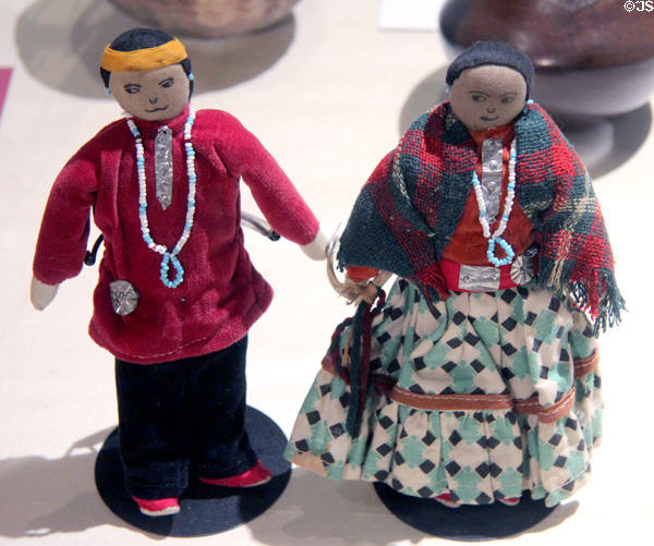 Navajo dolls (1935-55) at Riverside Museum. Riverside, CA.