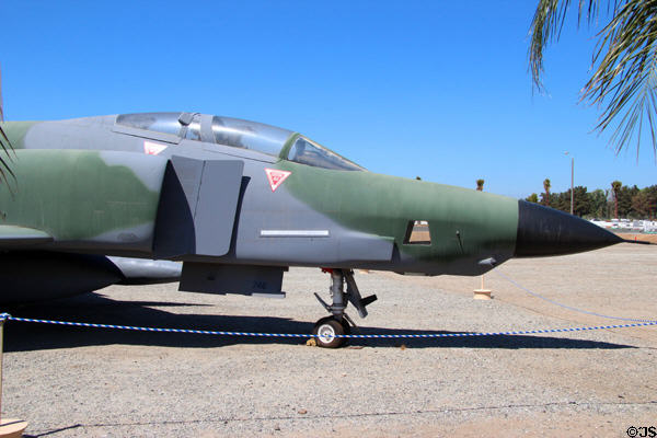 McDonnell-Douglas RF-4C Phantom II photo reconnaissance fighter (1960s) by at March Field Air Museum. Riverside, CA.