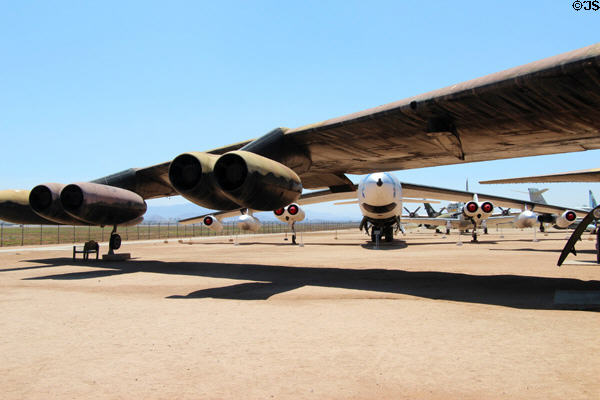 Boeing B-52D Stratofortress bomber (1954) at March Field Air Museum. Riverside, CA.