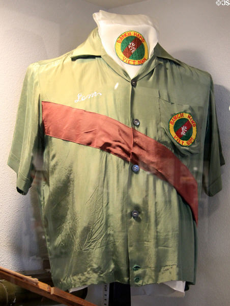 USAF Operation Ranch Hand party shirt from Vietnam War (1962-71) at March Field Air Museum. Riverside, CA.