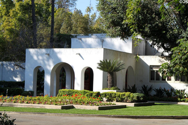 Clarke Estate (1922) (10211 Pioneer Blvd.). Santa Fe Springs, CA. Architect: Irving Gill. On National Register.