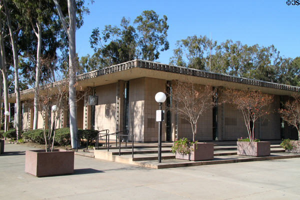 City Hall (1967) at Santa Fe Springs Town Center. Santa Fe Springs, CA. Architect: William L. Pereira.