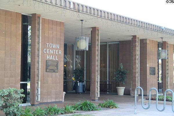 Town Center Hall (1972) at Santa Fe Springs Town Center. Santa Fe Springs, CA. Architect: William L. Pereira.