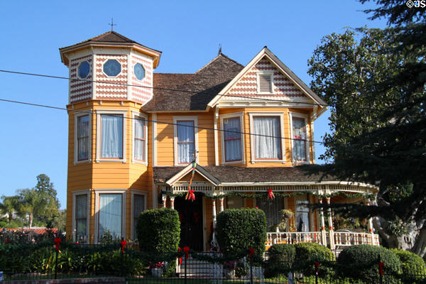 C.W. Harvey Home (1888) (5854 Painter Ave.). Whittier, CA. Style: Queen Anne.