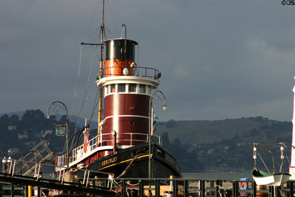 Steam tug Hercules (1907) at Maritime National Historical Park. San Francisco, CA. On National Register.