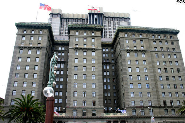 St Francis Hotel (1904 & 7) on Union Square. San Francisco, CA. Architect: Walter Danforth Bliss & William Baker Faville.