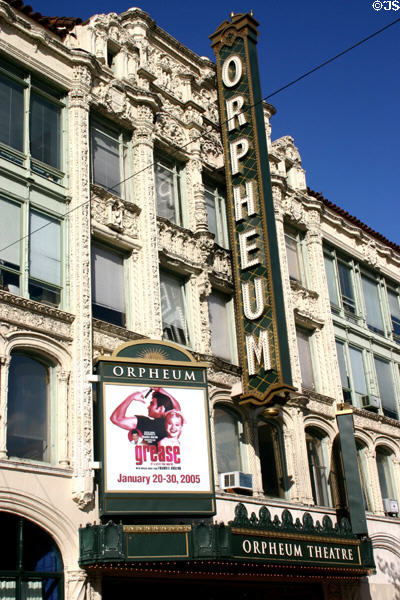 Orpheum Theater (1926) (1192 Market St.). San Francisco, CA. Style: Spanish Renaissance. Architect: B. Marcus Priteca.