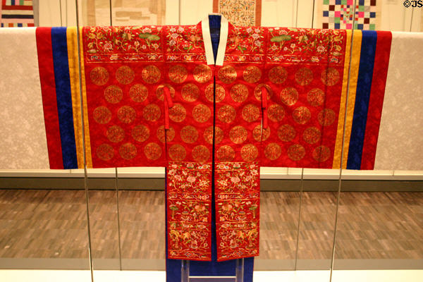 Korea: silk bridal robe by Han Sang-Soo (2001) in Asian Art Museum. San Francisco, CA.