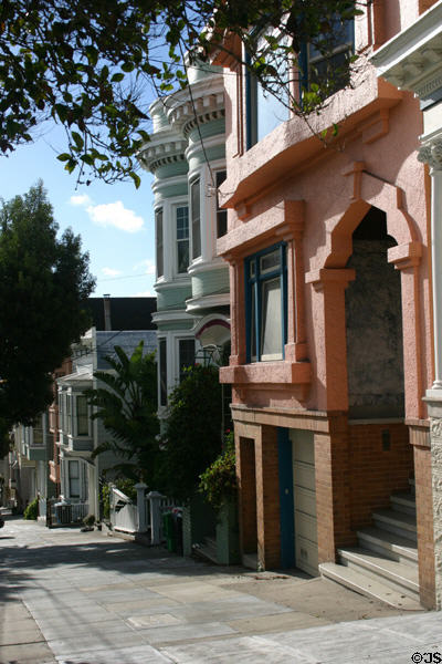 Streetscape of Dolores St. (900 block). San Francisco, CA.