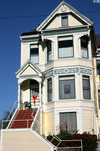 Queen-Anne style house at 3546 Chatanooga in Mission District. San Francisco, CA.