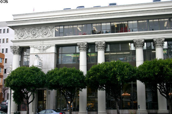 British Motors (originally Earle C. Anthony Packard) showroom (1928) (901 Van Ness at Olive). San Francisco, CA. Style: Greek Revival. Architect: Bernard Maybeck.